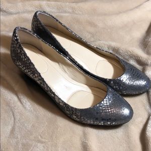 Calvin Klein Snakeskin Wedges